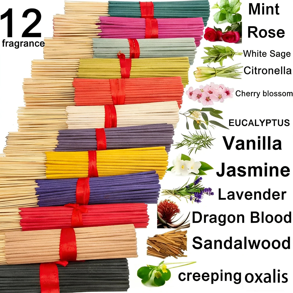 13 types of floral fragrances roses lemon lavender sandalwood sage home office yoga meditation reading long-lasting fragrance