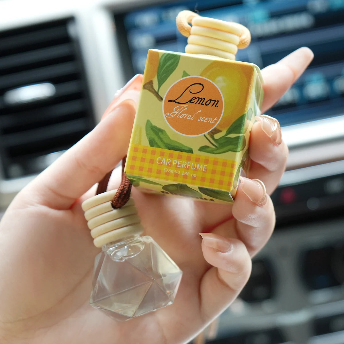 Fresh Fruit Car Fragrance - Lasting Fragrance, Woody and Fruity Fragrance, Suitable for the Car, Odor Free, Alcohol Free Perfume