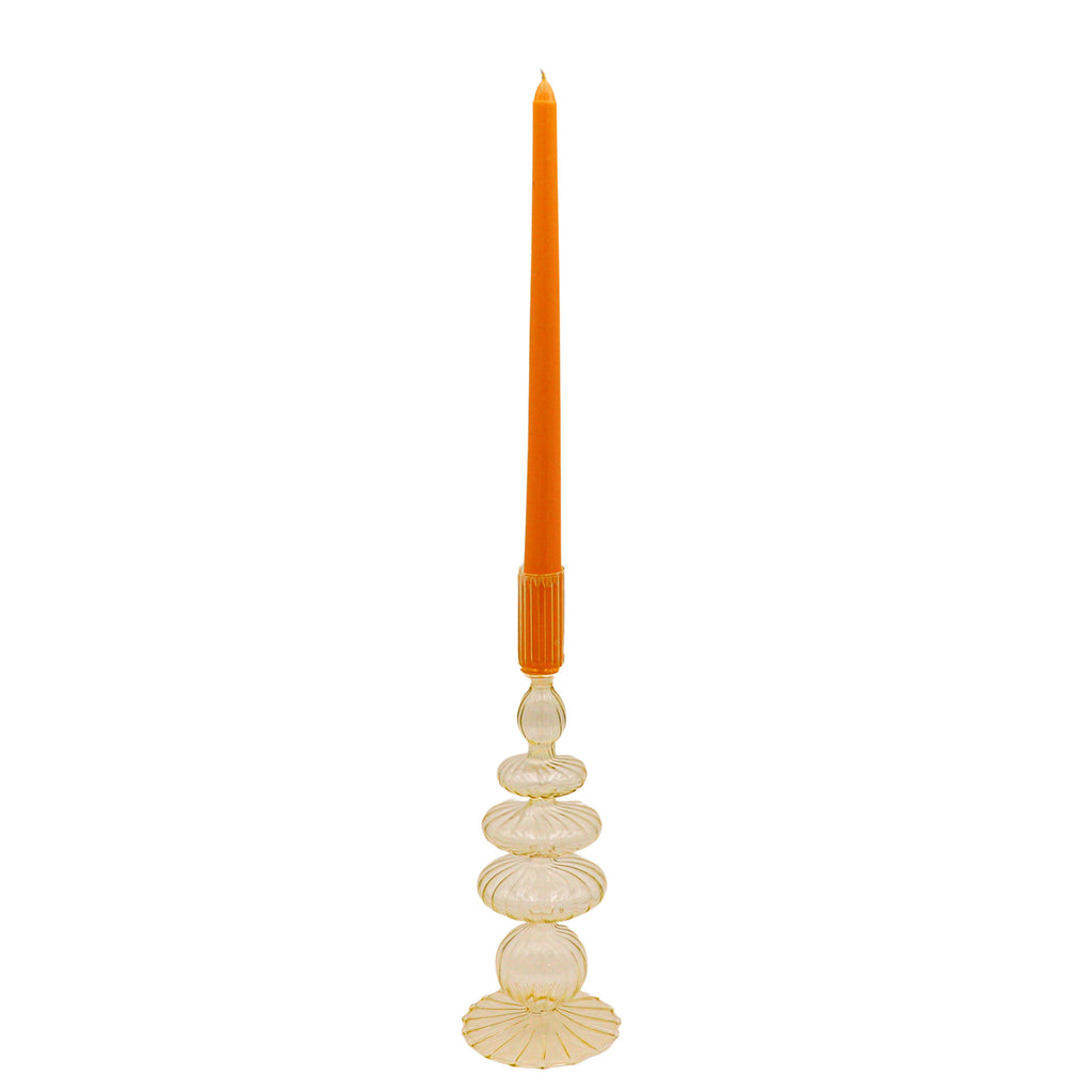 Mustard Spice Extra Tall Taper Candles – 24 Candles
