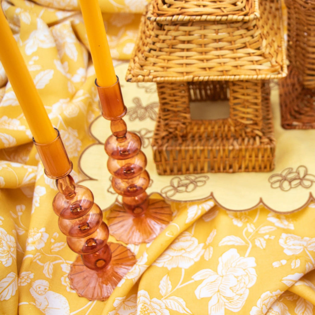 Mustard Spice Extra Tall Taper Candles – 24 Candles