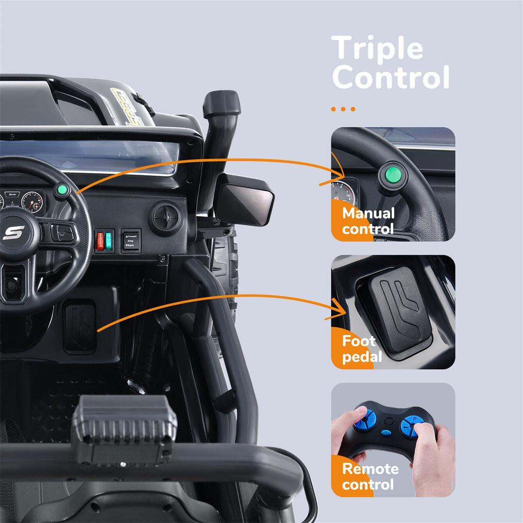 12V Jeep Music Fashion Ride-On Car with Remote Control for Electric Kids